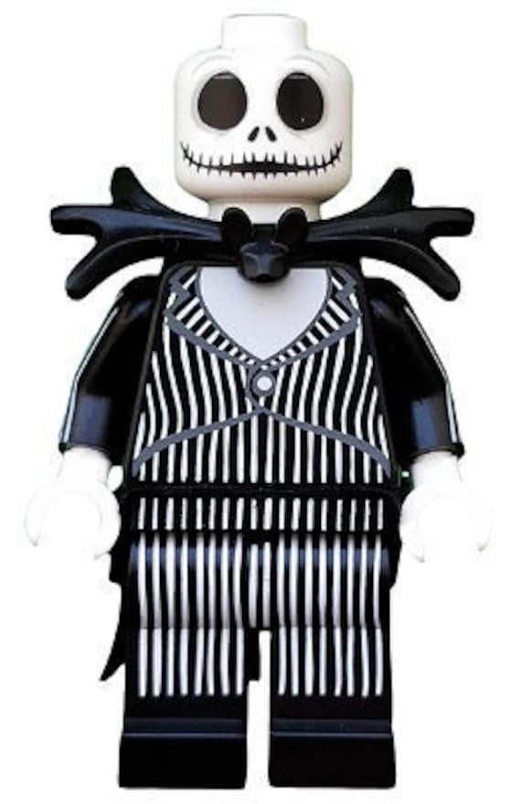Lego MINIFIGURE Pumpkin King of Halloween Town Jack Skellington Disney Series 2 Complete Set with Stand and Accessories