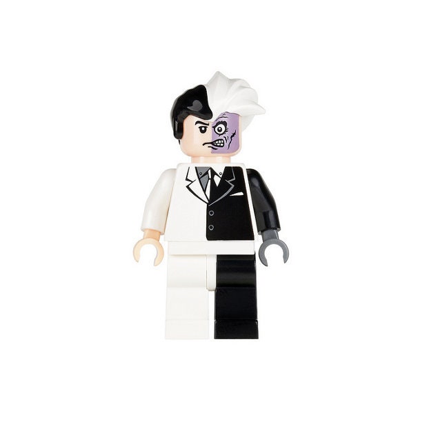 Lego MINIFIGURE Two-face With Plain White Hips /w 1 White - Etsy