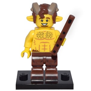 Lego MINIfigur Faun, Serie 15 (Komplett-Set mit Ständer und Zubehör)