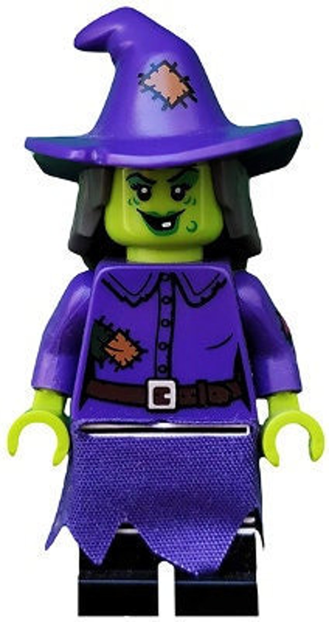 MINIFIGURE LEGO Halloween Wacky Witch W/ Purple Dress - Etsy