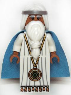 Lego MINIFIGURE the Wizard Vitruvius With Medallion and Black Eyes