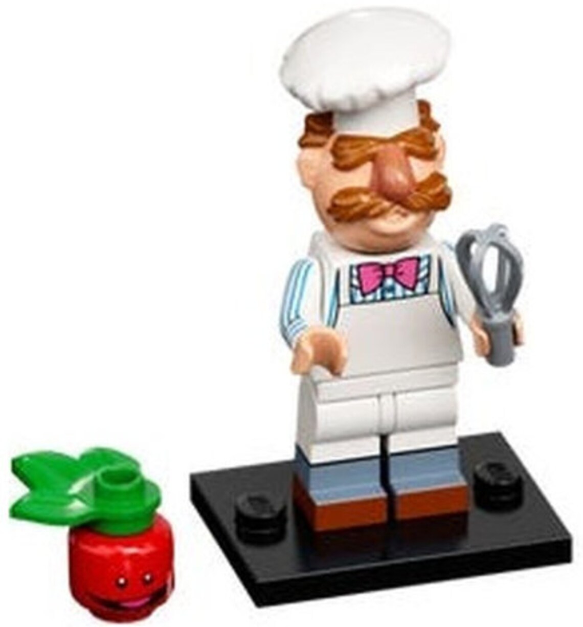 Lego MINIFIGURE Swedish Chef, The Muppets (Complete Set with Stand and Accessories)