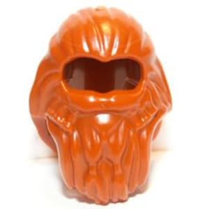 CLASSIC RARE VINTAGE Gloin the Dwarf Lego Dark Orange Minifigure, Hair Long with Beard Tied in Sections