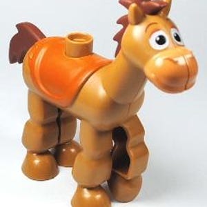 Lego MINIFIGURE LEGO Duplo Size Horse, Woody&#39;s Horse, Toy Story (Bullseye)