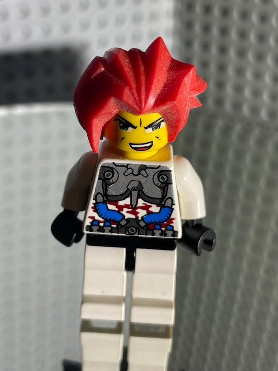 Lego MINIFIGURE Exo force Ha ya to Space Ninja Police Smirk Double Sided Face Etsy UK