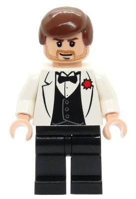 Vintage Lego MINIFIGURE Temple of Doom Indiana Jones White Tuxedo Jacket