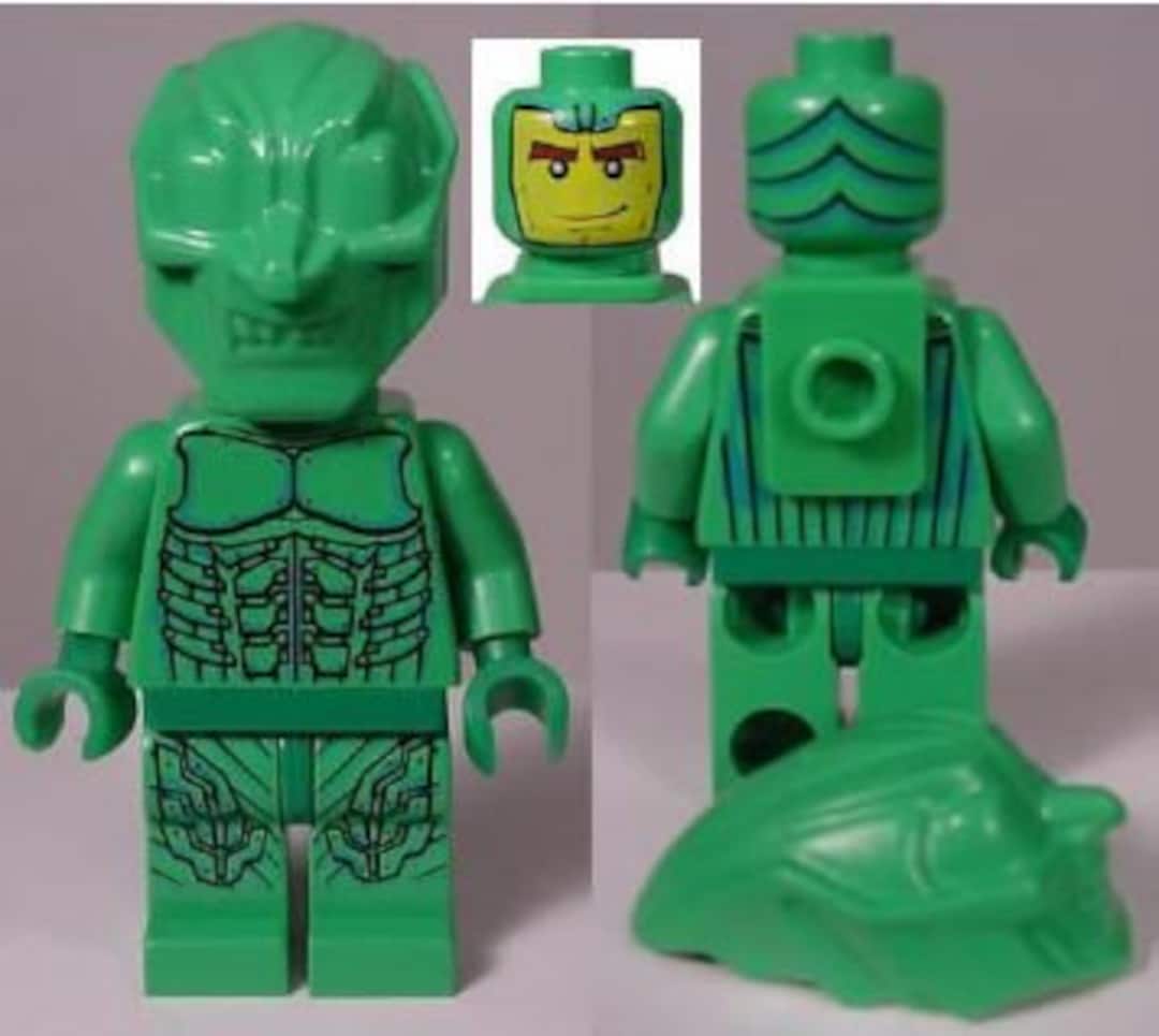 Lego MINIFIGURE Green Goblin With Bracket Etsy