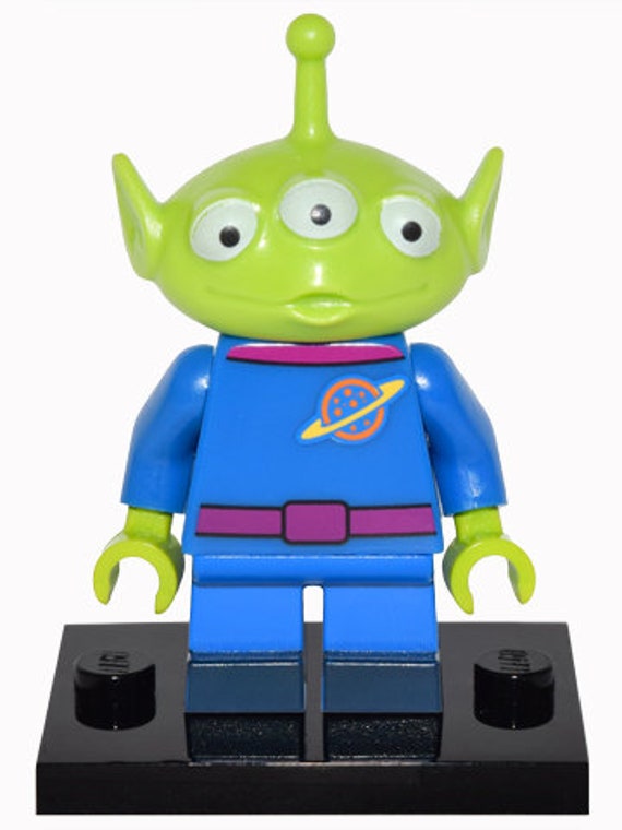 Lego MINIFIGURE Toy Story Pizza Planet Alien Disney Series 1 complete Set With Stand and Accessories Etsy
