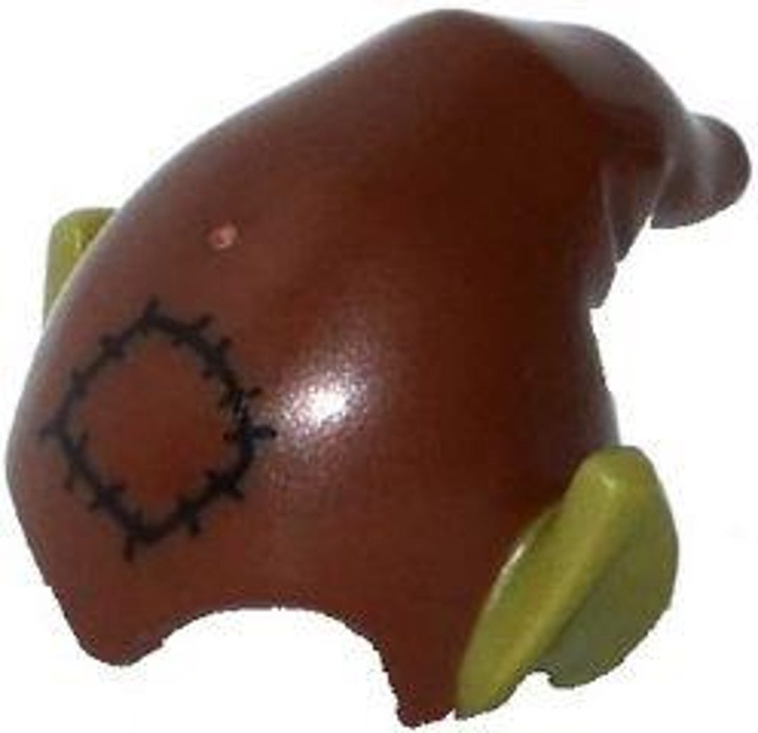 Lego Minifigure, Headgear Hat, Elf Drooping With Molded Olive Green ...
