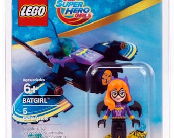 Lego MINIFIGURE Batgirl - New York Comic-Con 2016 Exklusive Blisterpackung Schwarze Beine, Hell Orange Stiefel Halloween Thema