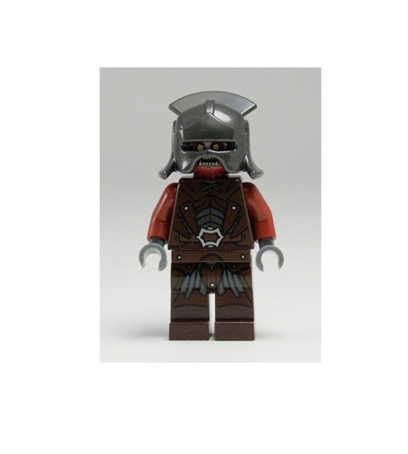 Lego MINIFIGURE Hobbit Lord of the Rings - Uruk-hai - Helmet /w Sword ...