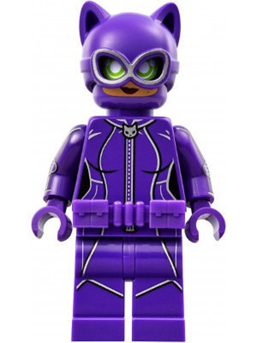 Lego Super Hero MINIFIGURE Catwoman Purple Utility Belt Etsy