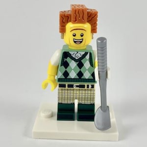 Vintage Lego MINIFIGURE Fathers Day Kragle Boss Gone Golfin' President Business, The LEGO Movie 2 (Complete Set with Stand and Accessories)