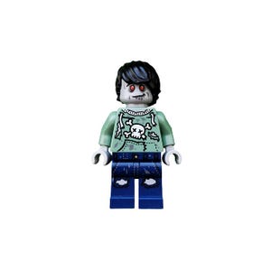 Lego MINIFIGURE halloween Monster Zombie  Skateboarder