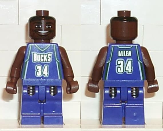 Lego MINIFIGURE NBA Ray Milwaukee Bucks 34 - Etsy