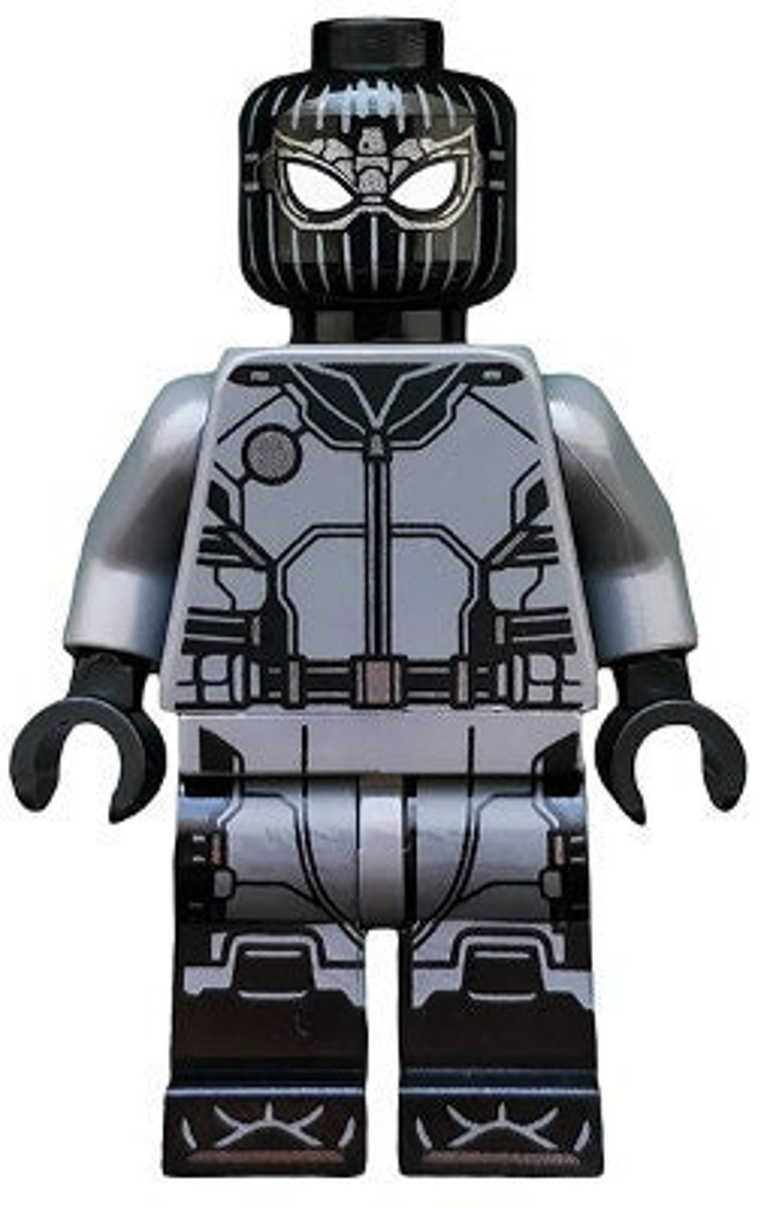 Lego MINIFIGURE Spider-man Black and Gray Suit stealth -