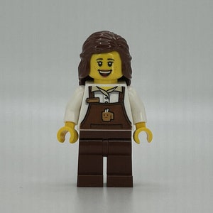 Lego MINIFIGURE Coffee Shop Female Girl Women Barista