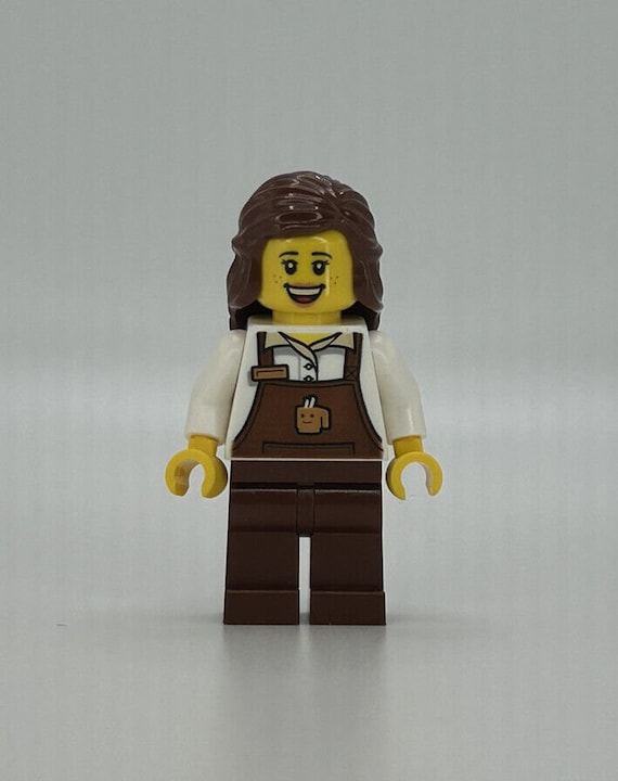 Lego MINIFIGURE Coffee Shop Female Girl Women Barista