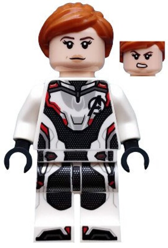 Lego MINIFIGURE Black Widow White Jumpsuit Etsy UK