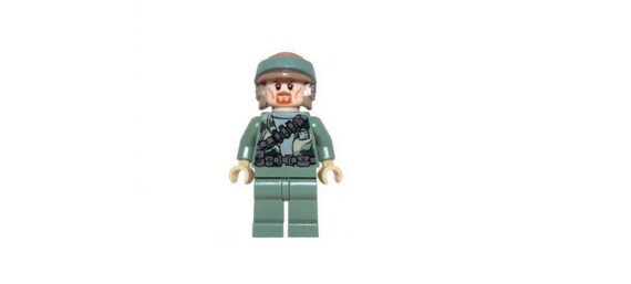 Lego Star Wars MINIFIGURE Endor Rebel Trooper Sand Green
