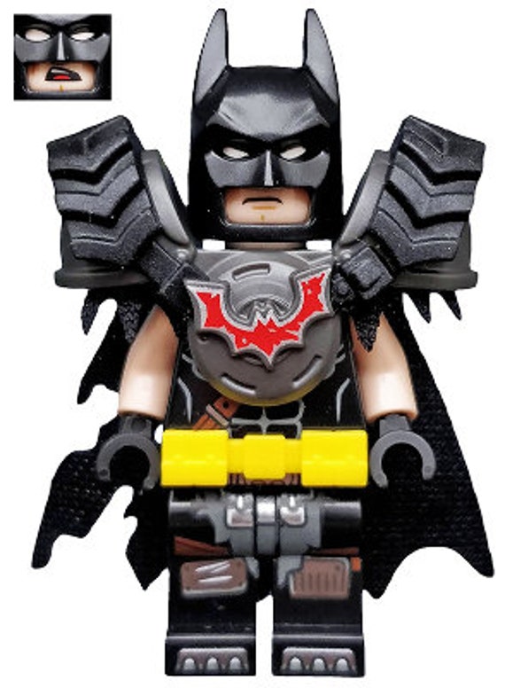 Lego MINIFIGURE Batman Battle Ready Tire Tattered Etsy