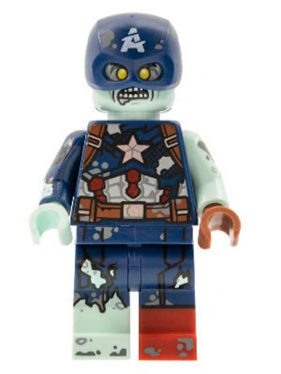 Lego MINIFIGURE Halloween Zombie Captain America Marvel Studios