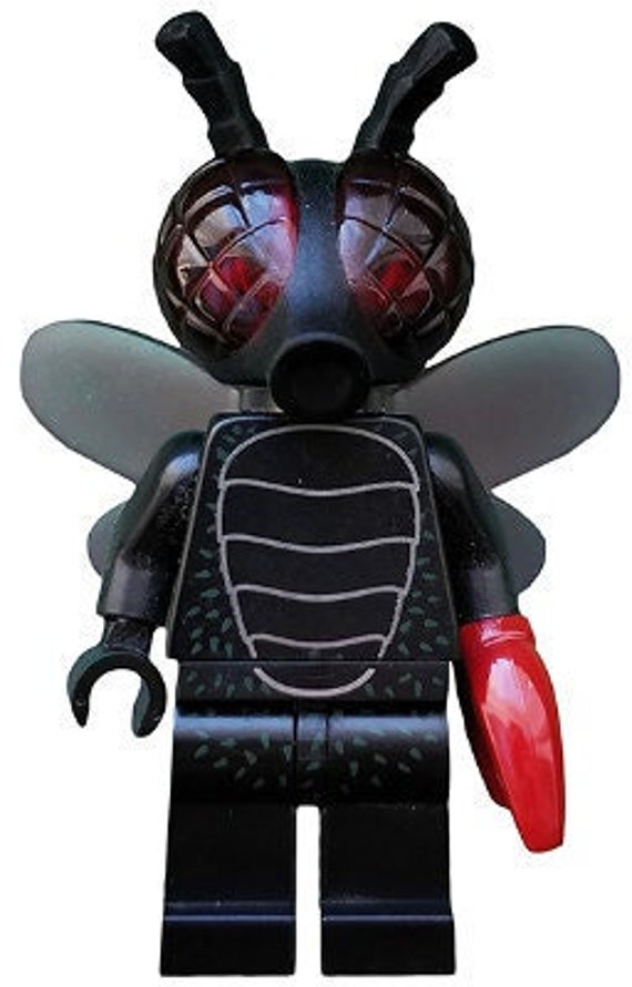 Lego MINIFIGURE Flying Red Claw Monster Halloween Big Dark Eyes Etsy