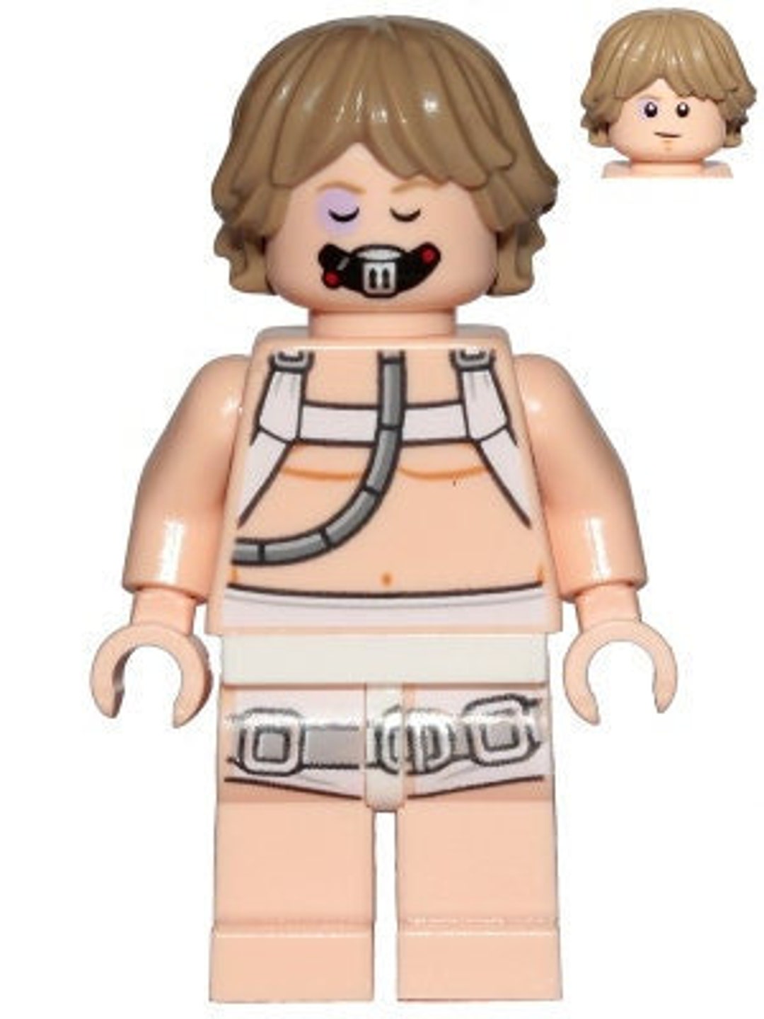 Lego Star Wars MINIFIGURE Luke Skywalker bacta Tank Outfit Dark Tan Hair Etsy UK