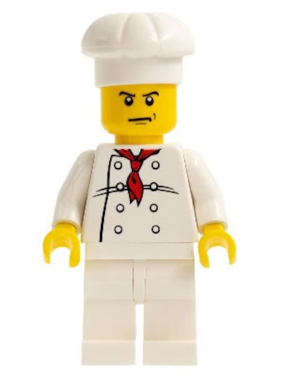Lego MINIFIGURE City Chef Gordon Ramsay Angry Eyebrows Etsy