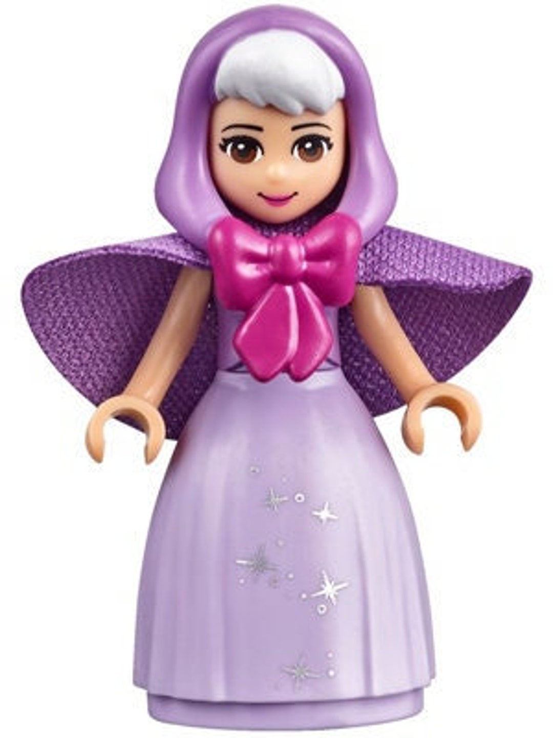 Lego MINIFIGURE Disney Fairy Godmother Black Eyebrows