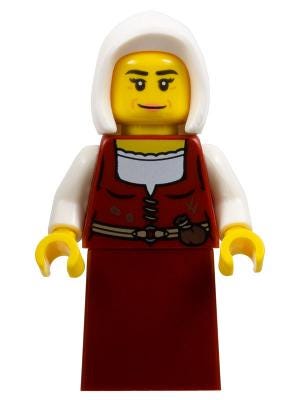 lego red dress Lego MINIFIGURE Innkeeper