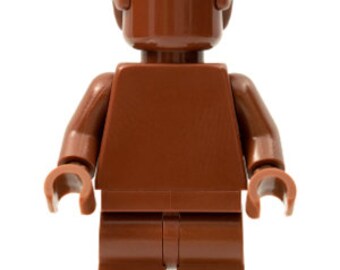 Lego MINIFIGURE Everyone is Awesome Reddish Brown (Monochrome)