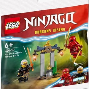 Lego MINIFIGURE NINJAGO Kai i bitwa w świątyni Rapton w torebce foliowej