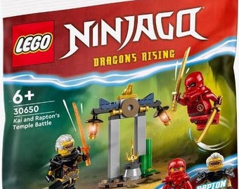 Lego MINIFIGURE NINJAGO Kai i bitwa w świątyni Rapton w torebce foliowej