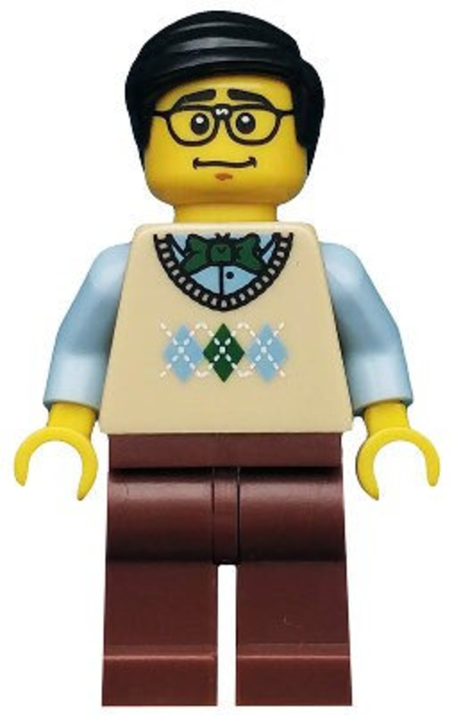 Lego MINIFIGURE City Bowtie Vest Computer Programmer, Series - Etsy