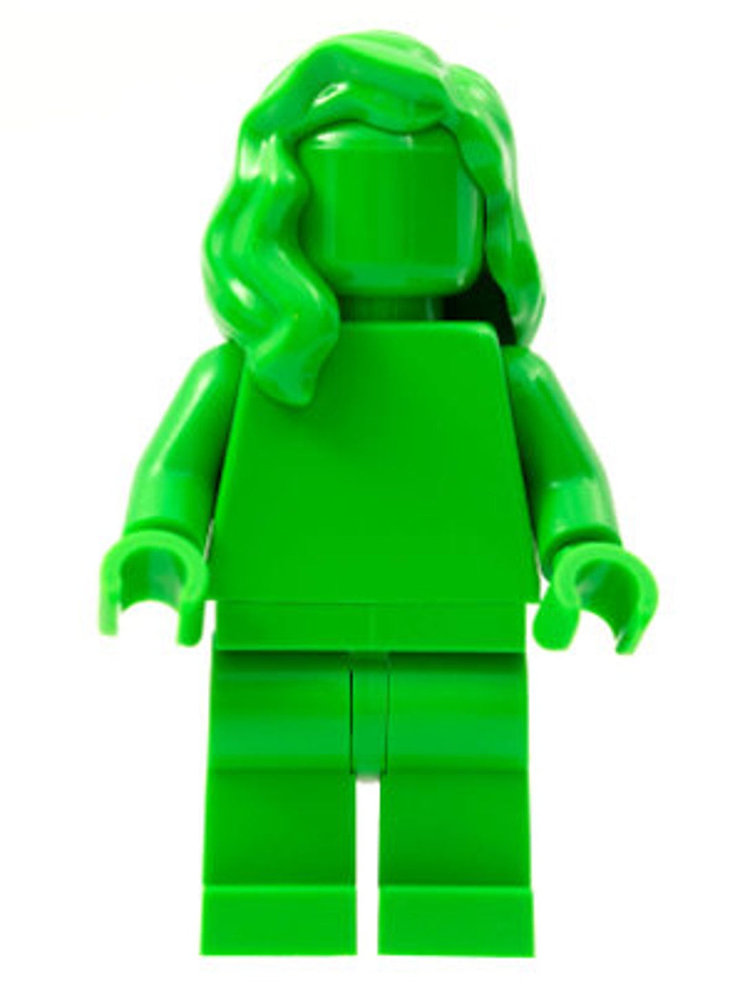 Lego MINIFIGURE Everyone is Awesome Bright Green monochrome - Etsy