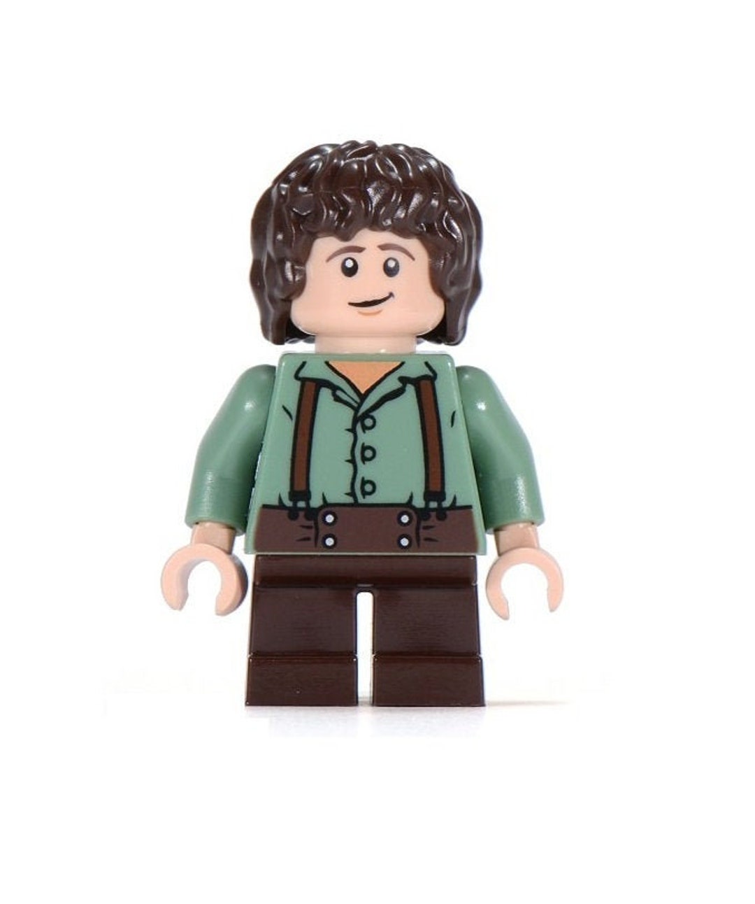 Lego MINIFIGURE Hobbit Lord of the Rings Frodo Baggins Sand Green
