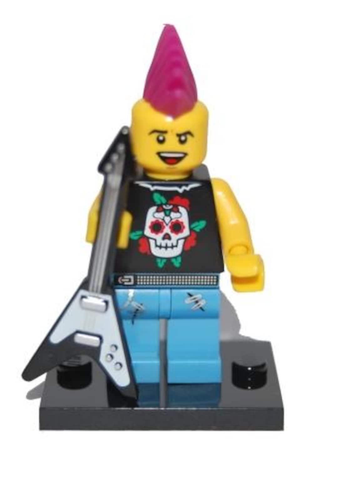 Lego Foot Rocker Lego MINIFIGURE Punk Rocker, Series 4 (minifigure Only Without Stand ...