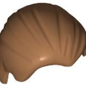 Lego Medium Nougat Minifigure, Hair Combed Front to Rear