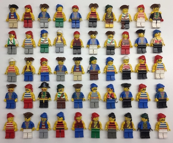 6 LEGO PIRATE MINIFIGS Lot Pirates Random Bulk Figures W/ 6 Weapon  Accessories -  Canada