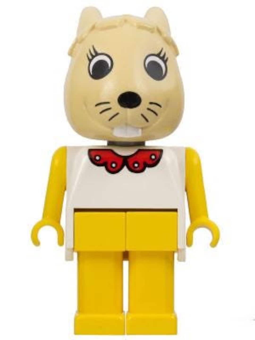 Lego MINIFIGURE Fabuland Figure Rabbit - Bonnie Bunny, Tan Head, Yellow ...