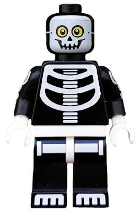 Vintage Lego MINIFIGURE halloween costume Skeleton Guy Demon Monster