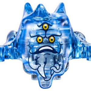 Rare LEGO Ghostbusters halloween Minifigure, Headgear Ghostbusters Ghost with Three Eyes Pattern