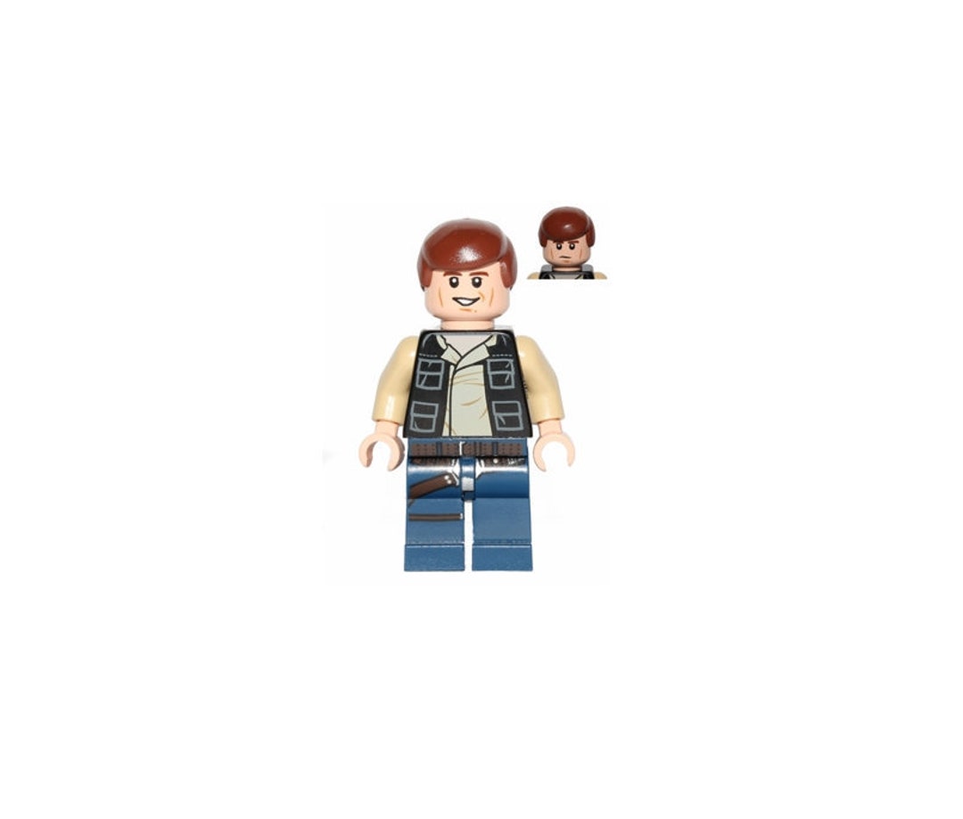 Lego Star Wars MINIFIGURE Han Solo Dark Blue Legs Vest With Pockets Etsy Canada