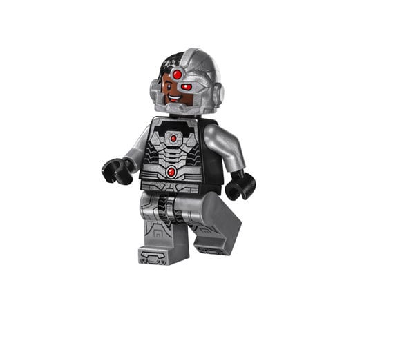 Lego MINIFIGURE Cyborg Black Gloves Smiling Etsy UK