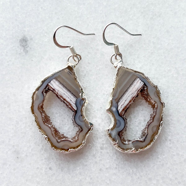 Geode Earrings Etsy