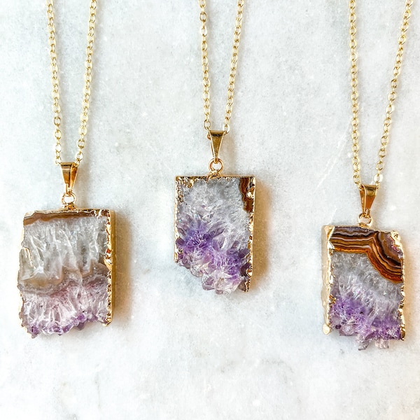 Geode Necklace - Etsy