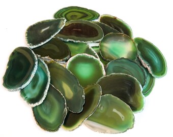 green agate slices bulk
