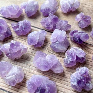 Raw Amethyst Flower Cluster AAA Crystal Chunks Point Wire Wrapping Stone Purple Crystal Amethyst Supply Mineral Specimen Rocks