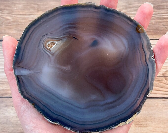 Lot De 10 Tranches Géode Agate Naturelle Assortie – Pierres Minéraux Cristal Pour Bijoux, Déco & Collection